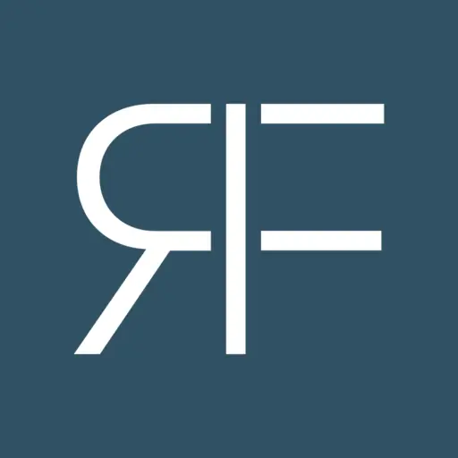 Modernes Logo in Blau und Weiß